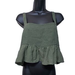 Nakawe Trading Handmade Organic Cotton Green Bonita Midi Tank Top Sustainable